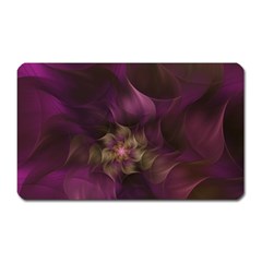 Fractal Pink Lavender Flower Bloom Magnet (rectangular) by Pakrebo