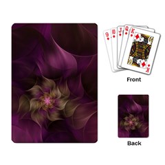 Fractal Pink Lavender Flower Bloom Playing Cards Single Design (rectangle) by Pakrebo