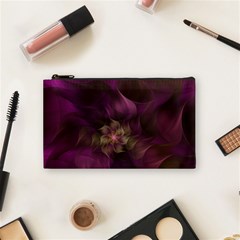 Fractal Pink Lavender Flower Bloom Cosmetic Bag (small) by Pakrebo