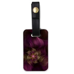 Fractal Pink Lavender Flower Bloom Luggage Tag (one Side) by Pakrebo