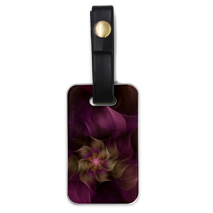 Fractal Pink Lavender Flower Bloom Luggage Tag (one side)