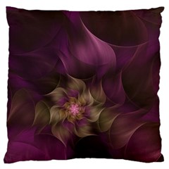 Fractal Pink Lavender Flower Bloom Large Cushion Case (one Side) by Pakrebo