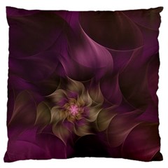 Fractal Pink Lavender Flower Bloom Standard Flano Cushion Case (one Side) by Pakrebo