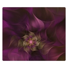 Fractal Pink Lavender Flower Bloom Double Sided Flano Blanket (small)  by Pakrebo