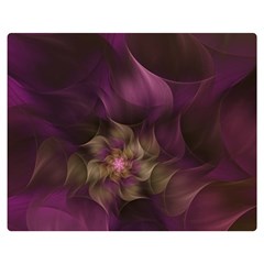 Fractal Pink Lavender Flower Bloom Double Sided Flano Blanket (medium)  by Pakrebo