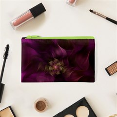 Fractal Pink Lavender Flower Bloom Cosmetic Bag (xs) by Pakrebo