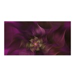 Fractal Pink Lavender Flower Bloom Satin Wrap Front