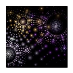 Fractal Spheres Glitter Design Tile Coasters by Pakrebo