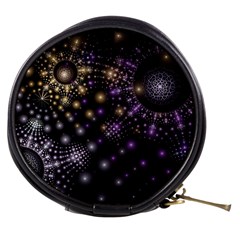 Fractal Spheres Glitter Design Mini Makeup Bag