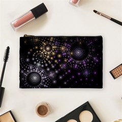 Fractal Spheres Glitter Design Cosmetic Bag (medium) by Pakrebo