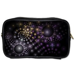 Fractal Spheres Glitter Design Toiletries Bag (one Side) by Pakrebo