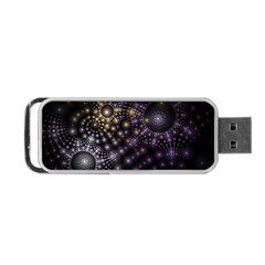 Fractal Spheres Glitter Design Portable Usb Flash (two Sides) by Pakrebo