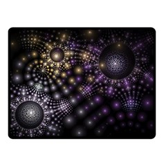 Fractal Spheres Glitter Design Double Sided Fleece Blanket (small)  by Pakrebo