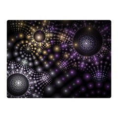 Fractal Spheres Glitter Design Double Sided Flano Blanket (mini)  by Pakrebo