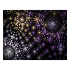 Fractal Spheres Glitter Design Double Sided Flano Blanket (large)  by Pakrebo