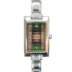 Fractal Design Pattern Decorative Rectangle Italian Charm Watch by Pakrebo