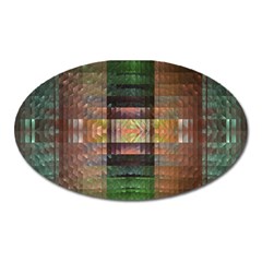 Fractal Design Pattern Decorative Oval Magnet by Pakrebo