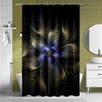 Fractal Blue Abstract Fractal Art Shower Curtain 48  x 72  (Small)  Curtain(48  X 72 ) - 42.18 x64.8  Curtain(48  X 72 )