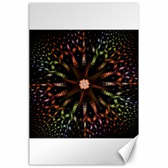 Fractal Colorful Pattern Texture Canvas 20  X 30 