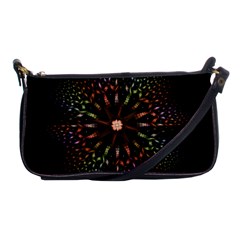 Fractal Colorful Pattern Texture Shoulder Clutch Bag by Pakrebo