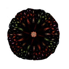 Fractal Colorful Pattern Texture Standard 15  Premium Round Cushions