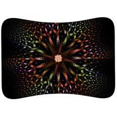 Fractal Colorful Pattern Texture Velour Seat Head Rest Cushion by Pakrebo