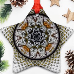 Medallion Fractal Digital Art Ornament (star) by Pakrebo