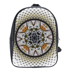 Medallion Fractal Digital Art School Bag (Large)