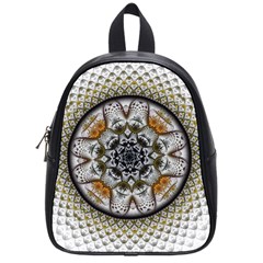 Medallion Fractal Digital Art School Bag (Small)