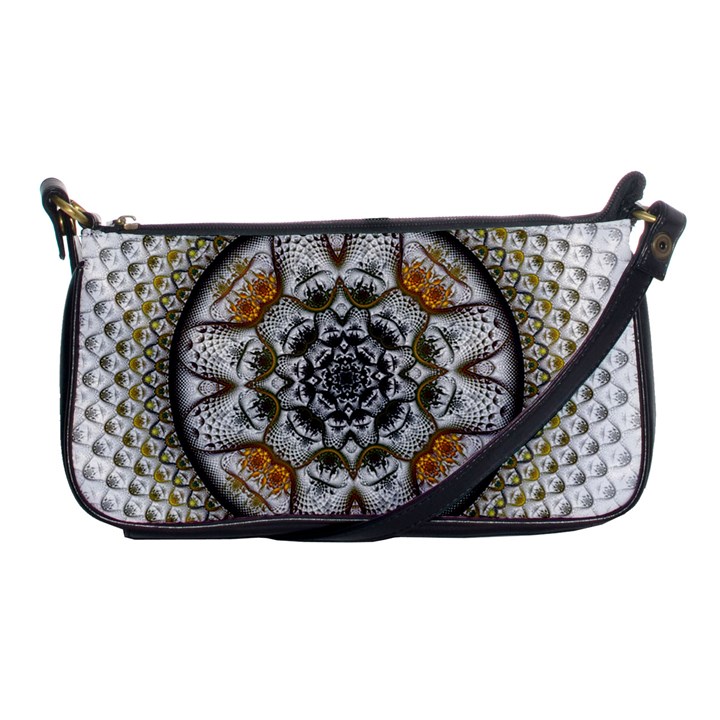 Medallion Fractal Digital Art Shoulder Clutch Bag