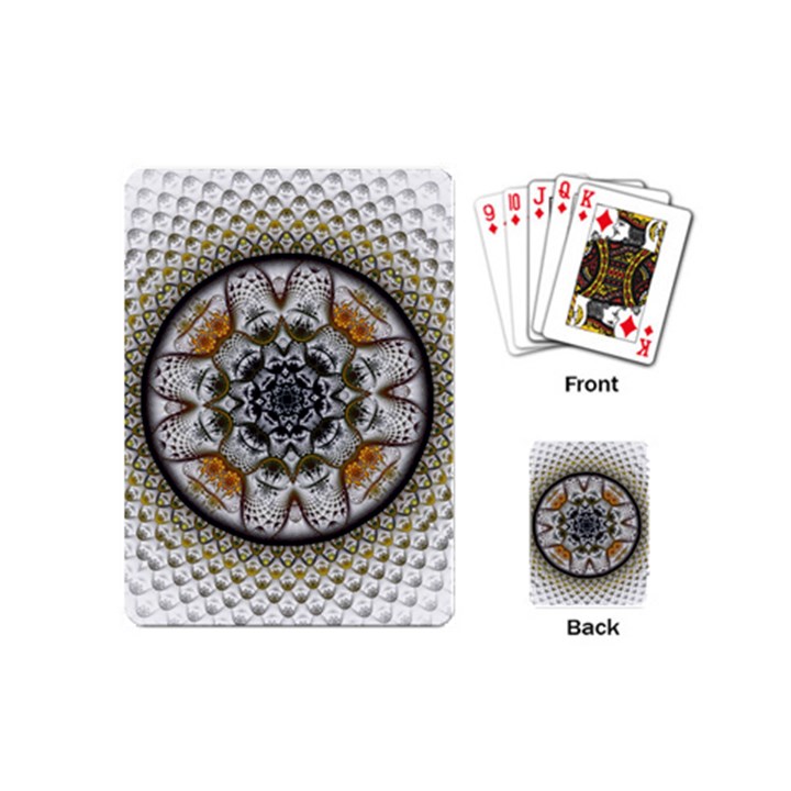 Medallion Fractal Digital Art Playing Cards Single Design (Mini)