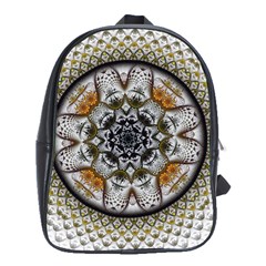 Medallion Fractal Digital Art School Bag (xl) by Pakrebo