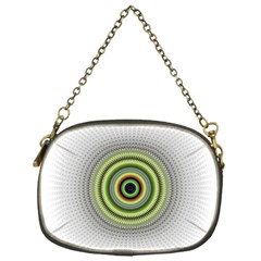 Fractal Mandala White Background Chain Purse (one Side) by Pakrebo