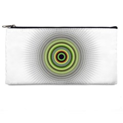 Fractal Mandala White Background Pencil Cases by Pakrebo