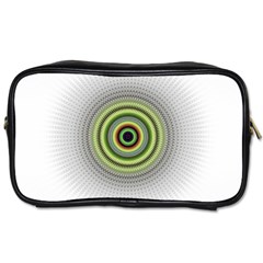 Fractal Mandala White Background Toiletries Bag (two Sides) by Pakrebo