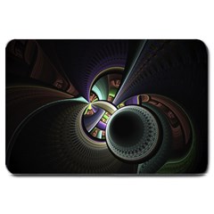 Fractal Fractal Art Multi Color Large Doormat  by Pakrebo