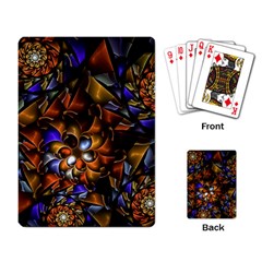 Fractal Spiral Flowers Pattern Playing Cards Single Design (rectangle) by Pakrebo