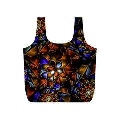 Fractal Spiral Flowers Pattern Full Print Recycle Bag (s) by Pakrebo