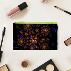 Fractal Spiral Flowers Pattern Cosmetic Bag (xs) by Pakrebo