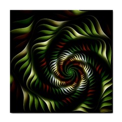 Fractal Christmas Colors Christmas Tile Coasters by Pakrebo