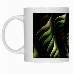 Fractal Christmas Colors Christmas White Mugs