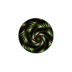 Fractal Christmas Colors Christmas Golf Ball Marker (10 Pack) by Pakrebo