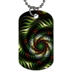 Fractal Christmas Colors Christmas Dog Tag (two Sides) by Pakrebo