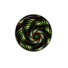 Fractal Christmas Colors Christmas Hat Clip Ball Marker (10 Pack) by Pakrebo