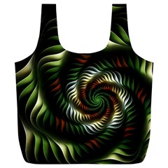 Fractal Christmas Colors Christmas Full Print Recycle Bag (xl) by Pakrebo