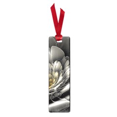 Fractal Silver Flower Bloom Floral Small Book Marks by Pakrebo