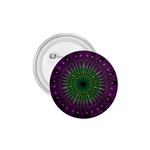 Purple Mandala Fractal Glass 1.75  Buttons Front