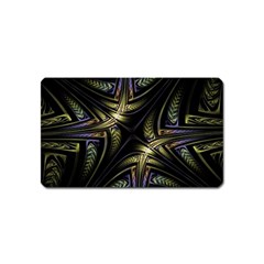 Fractal Braids Texture Pattern Magnet (name Card) by Pakrebo