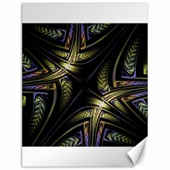 Fractal Braids Texture Pattern Canvas 18  X 24  by Pakrebo