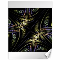 Fractal Braids Texture Pattern Canvas 36  X 48  by Pakrebo